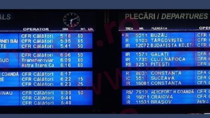 Trafic feroviar și aerian afectat de viscol în București: întârzieri în Gara de Nord și curse anulate pe aeroporturi