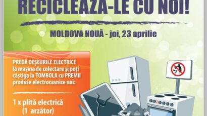 A început curăţenia de Paște la Moldova Nouă: reciclează electrocasnicele vechi și câștigă premii utile
