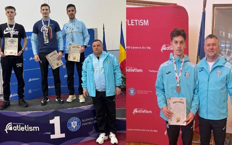 7 medalii pentru atleții de la CS Universitatea Reșița la Campionatele Naționale