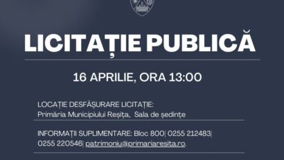 Licitație publică la Reșița: zeci de terenuri și un imobil scoase la vânzare de Primărie