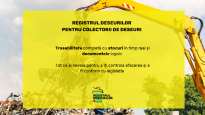 Registrul Deșeurilor lansează un modul digital pentru colectori. Trasabilitatea deșeurilor și raportarea către ANPM devin mai simple