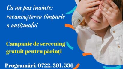 Campanie pentru depistarea timpurie a autismului la Timișoara