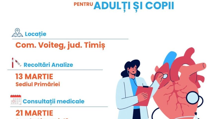 Caravana cu Medici ajunge în Voiteg: analize gratuite și consultații medicale pentru locuitori