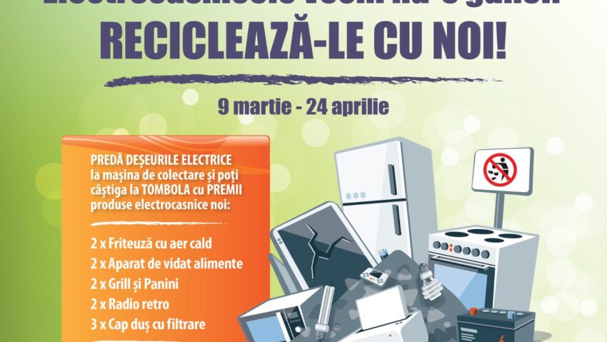 Reșița reciclează electrocasnicele vechi: predă-le gratuit și câștigă premii!