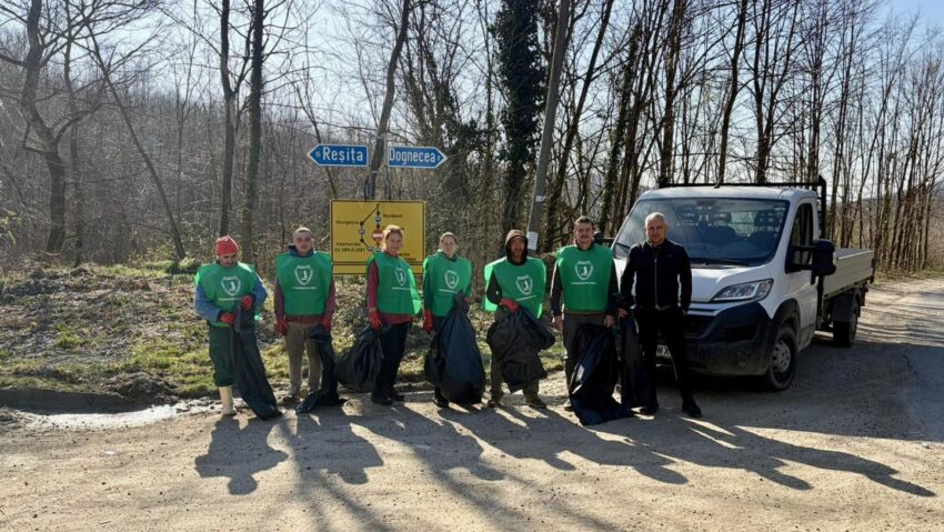 Acțiune de ecologizare a fondului forestier dintre Bocșa și Ocna de Fier