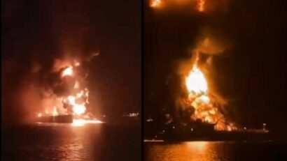 VIDEO Petroliere atacate în largul Irakului: Un mort, dispăruți căutați