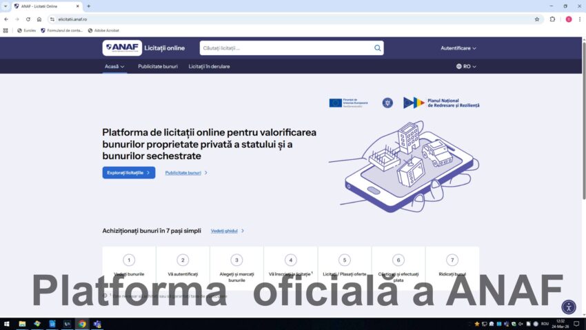 ANAF lansează platforma eLicitaţiiANAF pentru vânzarea bunurilor sechestrate