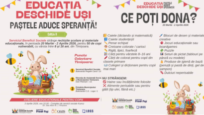 Speranță și solidaritate pentru copiii vulnerabili din Timișoara