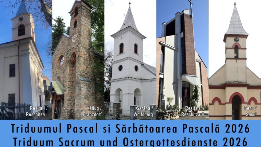 Programul Sfintelor Liturghii de Paște 2026 la romano-catolicii din Reșița și filialele arondate