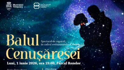 „Balul Cenușăresei” – premieră spectaculoasă la Timișoara, de 1 Iunie, în Parcul Rozelor