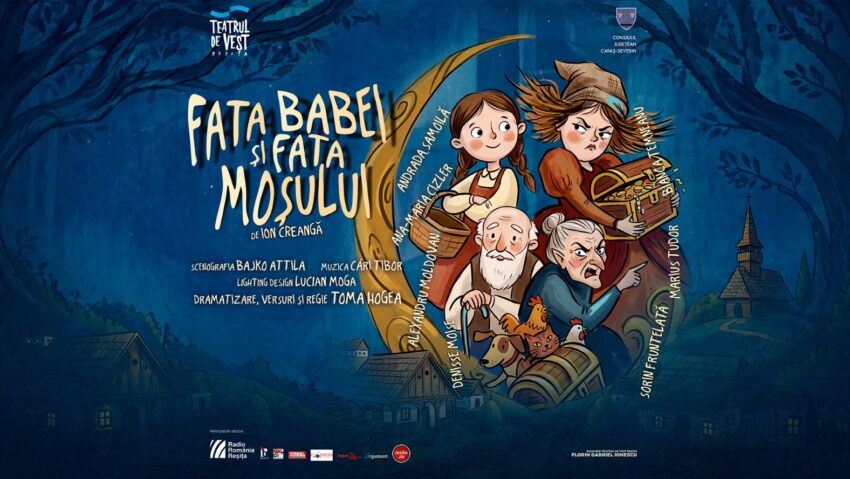 Basmul „𝐅𝐚𝐭𝐚 𝐛𝐚𝐛𝐞𝐢 𝐬̦𝐢 𝐟𝐚𝐭𝐚 𝐦𝐨𝐬̦𝐮𝐥𝐮𝐢” într-o adaptare modernă pe scena Teatrului de Vest