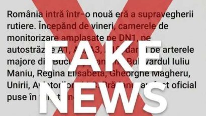 Ministerul de Interne avertizează asupra unui fake news despre monitorizarea totală a traficului