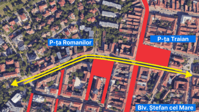 Transportul public din Timișoara, modificat: devieri de tramvaie și linii suplimentare de autobuz în zona Piața Traian