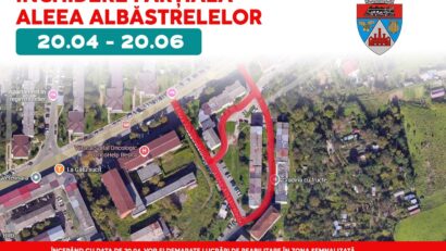 Reșița închide parțial strada Albăstrelelor pentru lucrări majore de modernizare