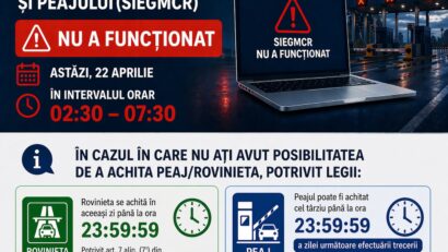 Sistemul de emitere a rovinietei și peajului, din nou funcțional după o avarie