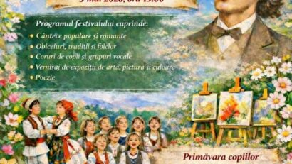 Festivalul Copiilor și al Primăverii 2026 la Mesici: „Dor de Primăvară, Dor de Eminescu” – ediția a V-a