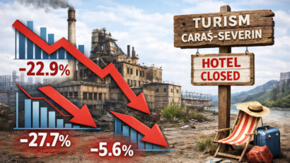 Economia din Caraș-Severin, în declin: industrie, comerț exterior și turismul, pe minus în 2025