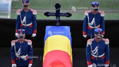 Legenda fotbalului românesc, Mircea Lucescu, condusă pe ultimul drum