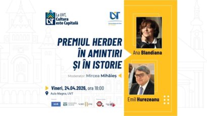 Premiul Herder – tema discuției de vineri la UVT