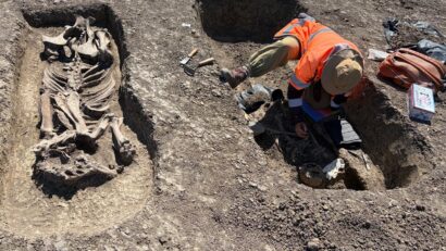 Descoperire arheologică importantă pe traseul Centurii Timișoara Vest: mormânt avar din secolele VI–VII, scos la lumină