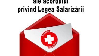 Scrisoare deschisă Sanitas: Sindicatul din Sănătate cere să fie inclus în negocierile pentru noua lege a salarizării unitare