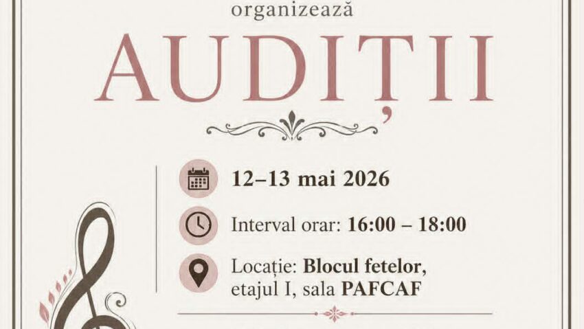 Reșița: audiții pentru un cor unic ce aduce împreună toate generațiile