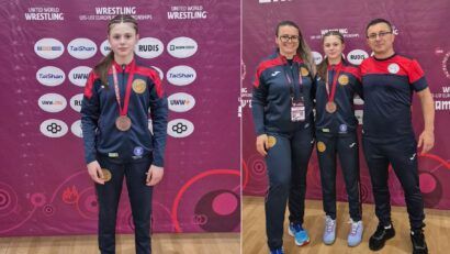 Lupte U15: Andrada Dință se întoarce cu medalie de la Campionatul European!