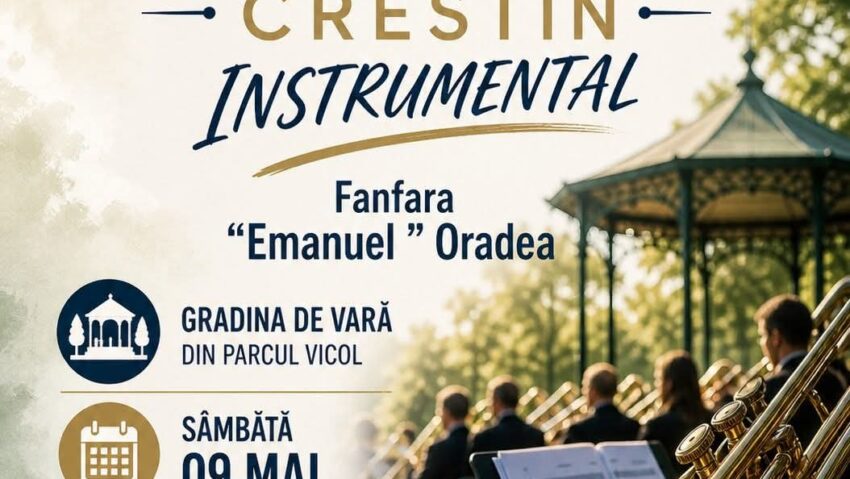 Concert instrumental în aer liber în Băile Herculane: Fanfara „Emanuel” Oradea aduce muzica în Parcul Vicol