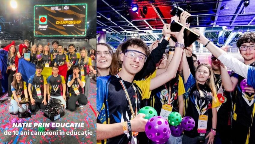 Echipa de robotică Velocity din Brăila a câștigat Campionatul Mondial FIRST Tech Challenge de la Houston