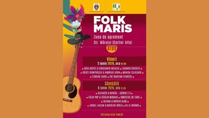 Festivalul „Folk Maris” 2026 aduce muzica folk românească în zona de agrement de pe strada Mărului din Arad