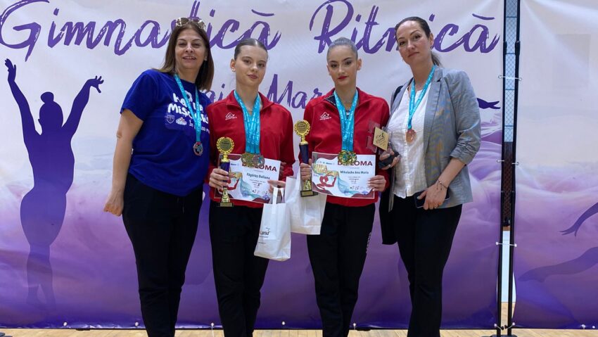 Gimnastică ritmică: sportivele de la CSS Reşiţa, pe podium la “Cupa Prietenia” !