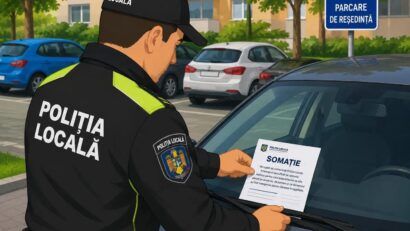 Poliția Locală Bocșa verifică parcările de reședință, iar şoferii fără abonament riscă amenzi