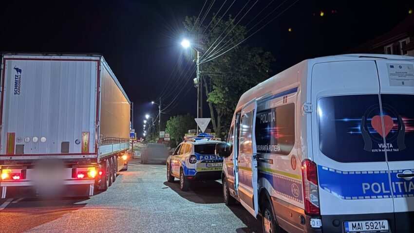 Acțiune amplă a Poliției Rutiere în Caraș-Severin: sute de camioane și autobuze verificate în cadrul operațiunii ROADPOL „TRUCK & BUS”