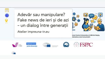 Dialog între generații la UBB Reșița despre fake news, propagandă și pericolele manipulării online