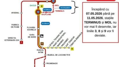 Circulație închisă pe Platforma Câlnicel din Reşiţa: rute deviate și modificări în transportul public