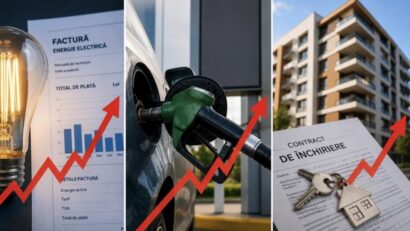 Electricitatea, carburanții și chiriile, campioanele scumpirii în aprilie