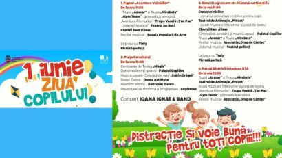 Festivalul Copilăriei 2026 aduce magia zilei de 1 Iunie în patru zone din municipiul Arad