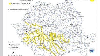 Cod galben hidrologic pe râuri din Banat. Sunt vizate bazinele Timiș, Pogăniș, Bârzava, Caraș, Cerna, Nera și Dunăre