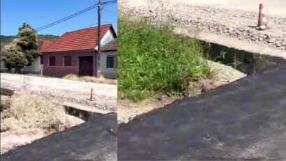 Au început lucrările de asfaltare în cartierul Moniom din Reșița