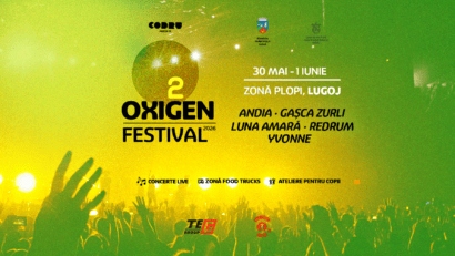 OXIGEN Festival 2026 aduce concerte live și activități pentru copii la Lugoj, între 30 mai și 1 iunie