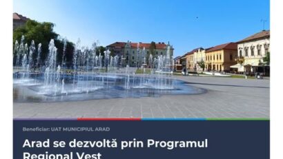 Piața Catedralei din Arad, complet transformată printr-un proiect de regenerare urbană de peste 30 de milioane de lei