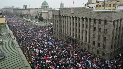 Atmosferă tensionată în Serbia: traficul feroviar blocat înaintea manifestațiilor din capitală