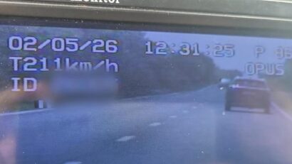 Şofer prins cu 211 km/h în Timiş