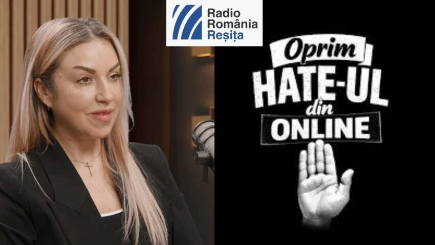 „Stai sigur pe net”: Diana Ciociu, creatoarea paginii „Oprim hate-ul online”, la Radio Reșița – „Hate-ul pare scăpat de sub control”