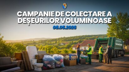 Campanie de colectare a deșeurilor voluminoase, periculoase și textile în comuna Turnu Ruieni