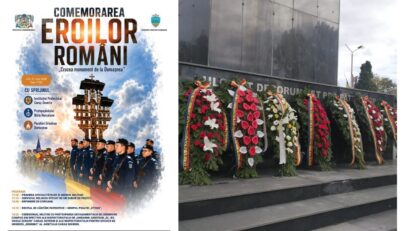 Ziua Eroilor 2026, marcată la Reșița și Domașnea prin ceremoniale militare și religioase
