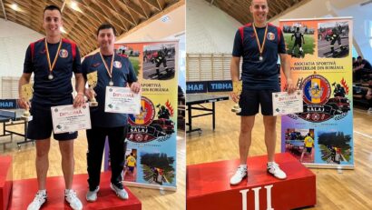 Două medalii pentru ISU Semenic, în competiţia naţională IGSU la tenis de masă! Performerii cărăşeni sunt tată şi fiu!