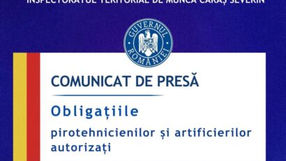 ITM Caraș-Severin reamintește obligațiile artificierilor și pirotehnicienilor autorizați