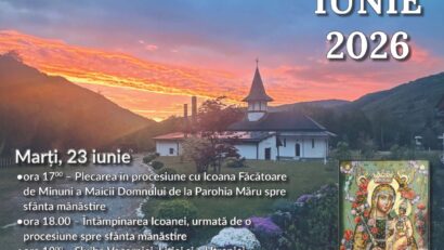 Hramul Mănăstirii „Nașterea Sfântului Ioan Botezătorul” din Poiana Mărului, în 23 și 24 iunie 2026