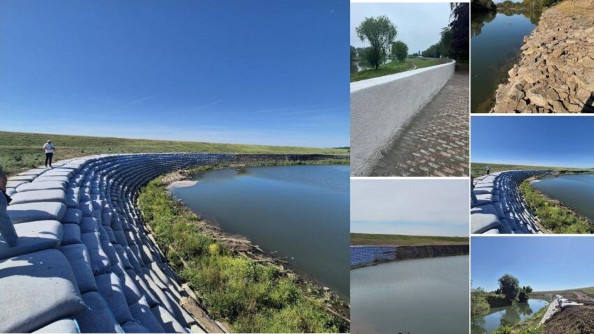 Lucrările de consolidare a râului Timiș, de la Lugoj până la frontiera cu Serbia, au fost finalizate